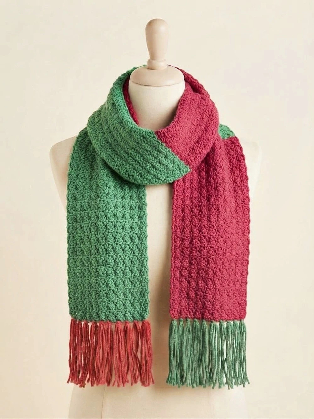 Handmade crocheted scarf